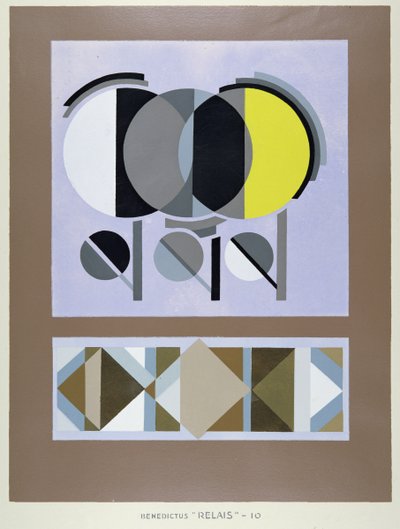 Plate 10 from `Relais, published in 1930 by Edouard Benedictus